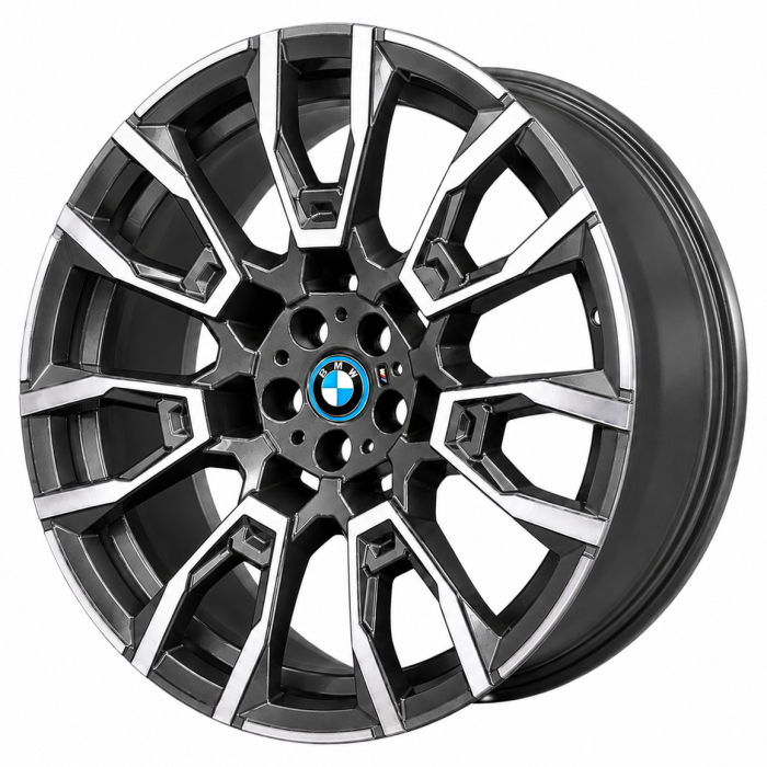 BMW X5 Wheel Rim Machined Charcoal Grey 86981 (F) Stock Factory OEM Replacement