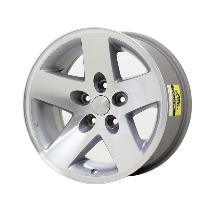 Jeep Wrangler Wheel Rim Machined Silver 9047B Stock Factory OEM Replacement