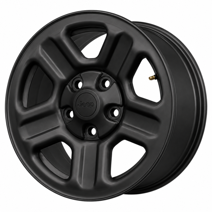 Jeep Wrangler Wheel Rim Satin Black Steel OEM 9072 Stock Factory OEM Replacement