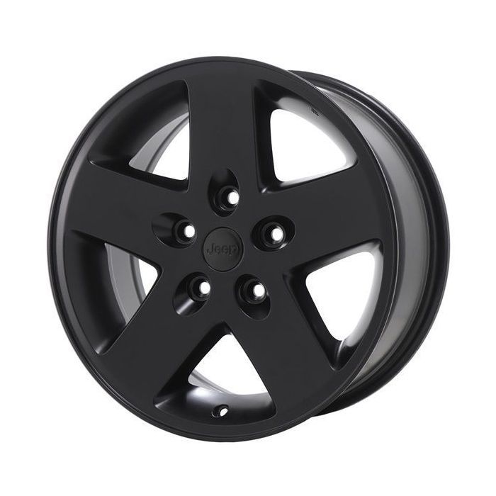 Jeep Wrangler Wheel Rim Satin Black 9074 Stock Factory OEM Replacement