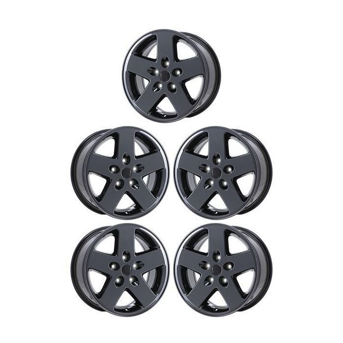Jeep Wrangler Wheel Rim PVD Black Chrome 9074 Stock Factory OEM Replacement