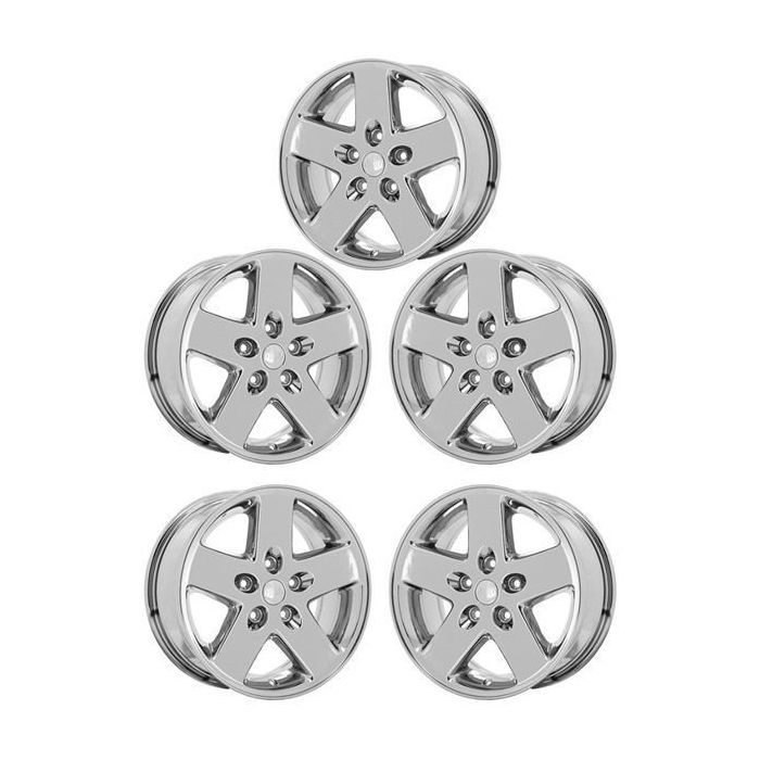 Jeep Wrangler Wheel Rim PVD Bright Chrome 9074 Stock Factory OEM Replacement