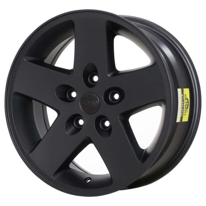 Jeep Wrangler Wheel Rim Satin Black 9075 Stock Factory OEM Replacement