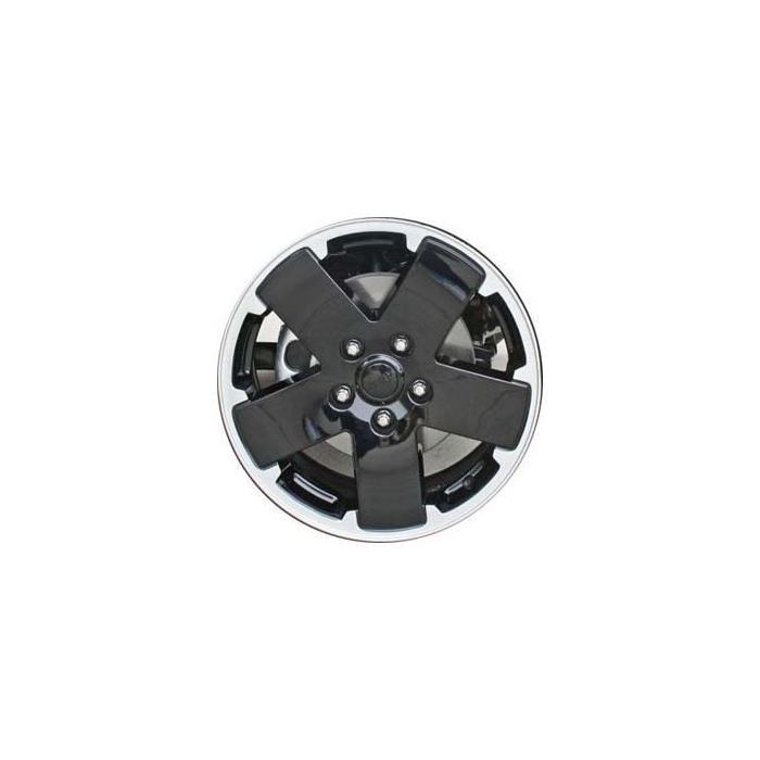 Jeep Wrangler Wheel Rim Machined Lip Black 9076 Stock Factory OEM Replacement