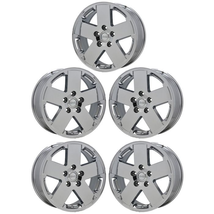 Jeep Wrangler Wheel Rim PVD Bright Chrome 9076 Stock Factory OEM Replacement