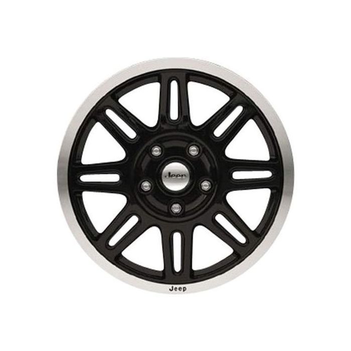 Jeep Wrangler Wheel Rim Machined Black 9092 Stock Factory OEM Replacement