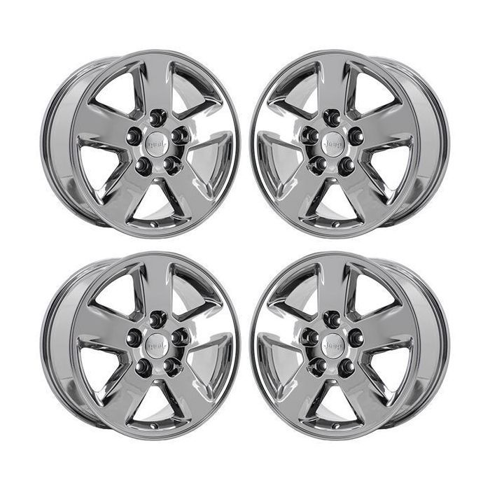 Jeep Grand Cherokee Wheel Rim PVD Bright Chrome 9104 Stock Factory OEM Replacement