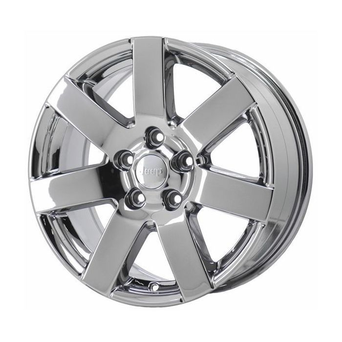 Jeep Wrangler Wheel Rim PVD Bright Chrome 9115 Stock Factory OEM Replacement