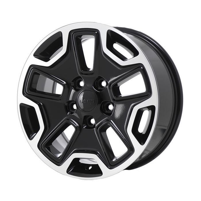 Jeep Wrangler Wheel Rim Machined Black 9118 Stock Factory OEM Replacement