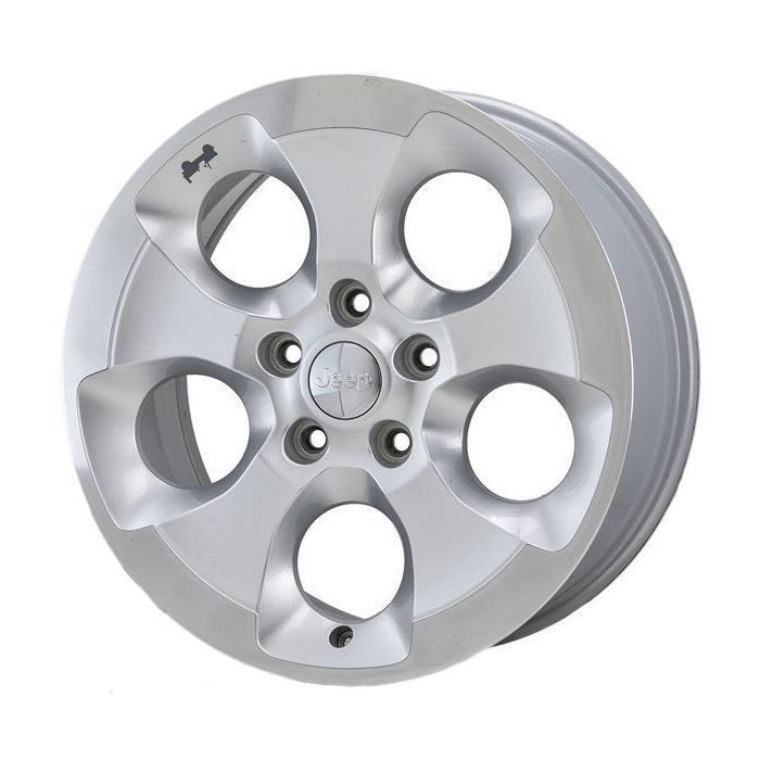 Jeep Wrangler Wheel Rim Polished Lip Silver 9119 Stock Factory OEM Replacement