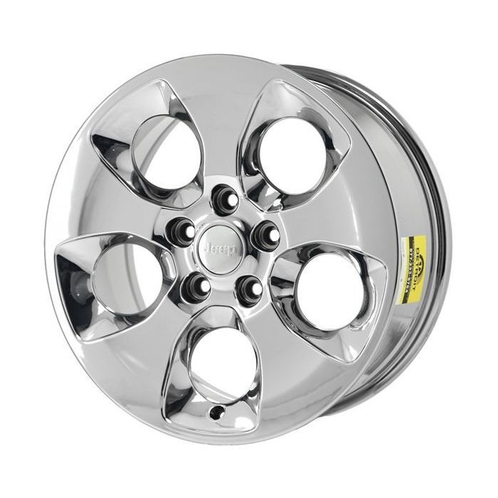 Jeep Wrangler Wheel Rim PVD Bright Chrome 9119 Stock Factory OEM Replacement