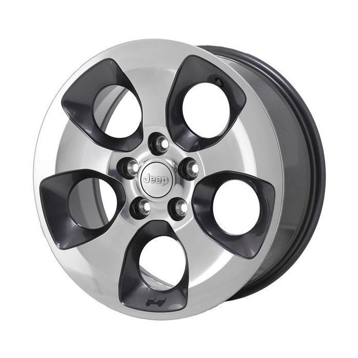 Jeep Wrangler Wheel Rim Polished Grey 9119 Stock Factory OEM Replacement