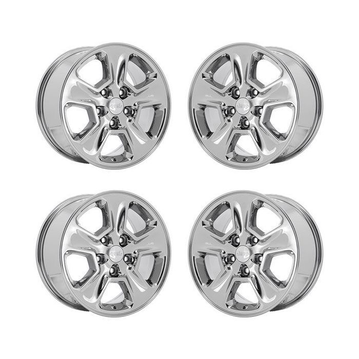 Jeep Grand Cherokee Wheel Rim PVD Bright Chrome 9135 Stock Factory OEM Replacement