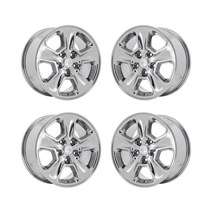 Jeep Grand Cherokee Wheel Rim PVD Bright Chrome 9135 Stock Factory OEM Replacement