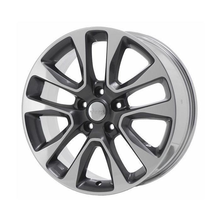 Jeep Grand Cherokee Wheel Rim Polished Grey 9157 Stock Factory OEM Replacement