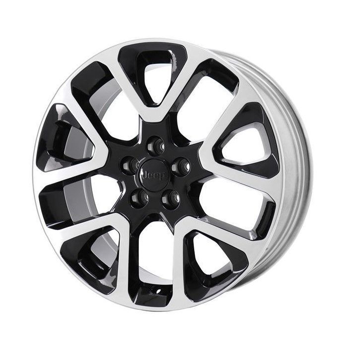 Jeep Compass Wheel Rim Polished Black 9192 Stock Factory OEM Replacement