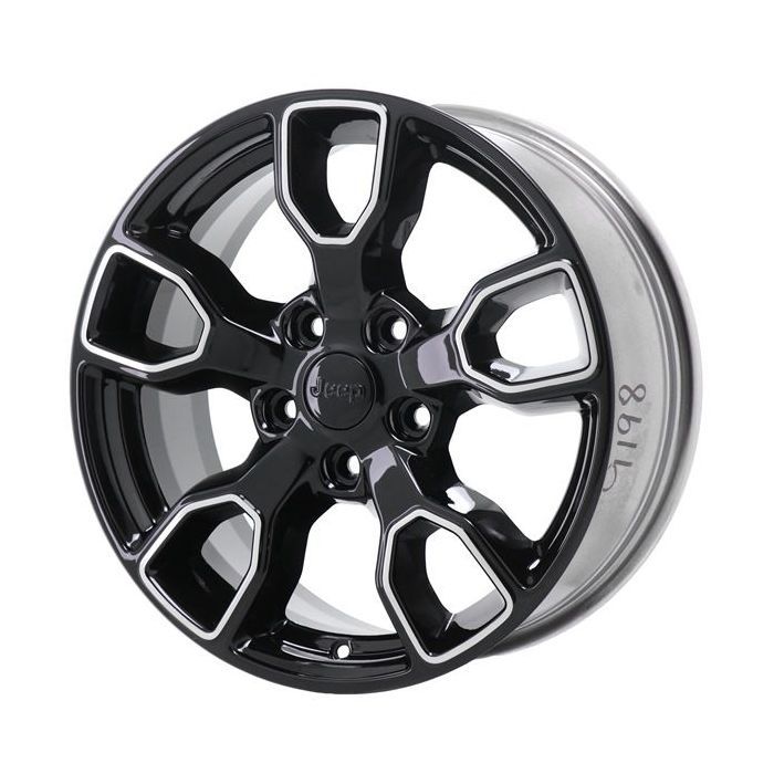 Jeep Wrangler Wheel Rim Black Polished 9198 Stock Factory OEM Replacement