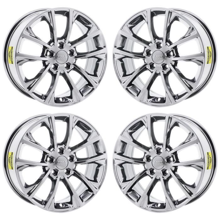 Jeep Cherokee Wheel Rim PVD Bright Chrome 9201 Stock Factory OEM Replacement