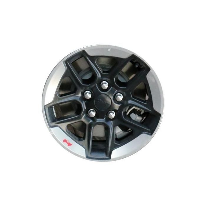 Jeep Wrangler Wheel Rim Polished Lip Black 9219 Stock Factory OEM Replacement