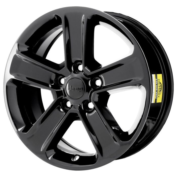 Jeep Wrangler Wheel Rim PVD Black Chrome 9221 Stock Factory OEM Replacement