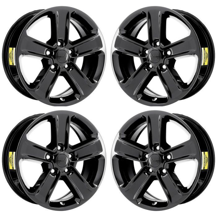 Jeep Wrangler Wheel Rim PVD Black Chrome 9221 Stock Factory OEM Replacement