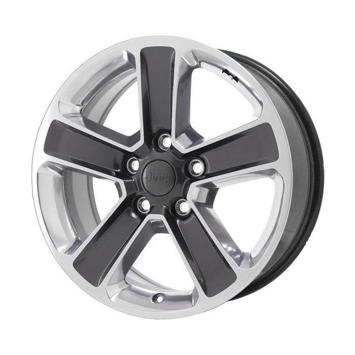 Jeep Wrangler Wheel Rim Polished Grey 9221 Stock Factory OEM Replacement