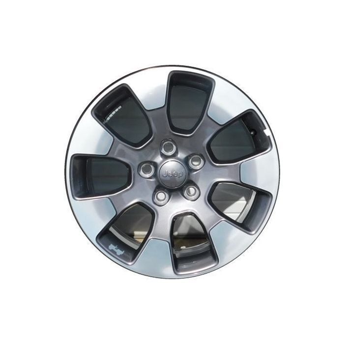 Jeep Wrangler Wheel Rim Polished Grey 9222 Stock Factory OEM Replacement