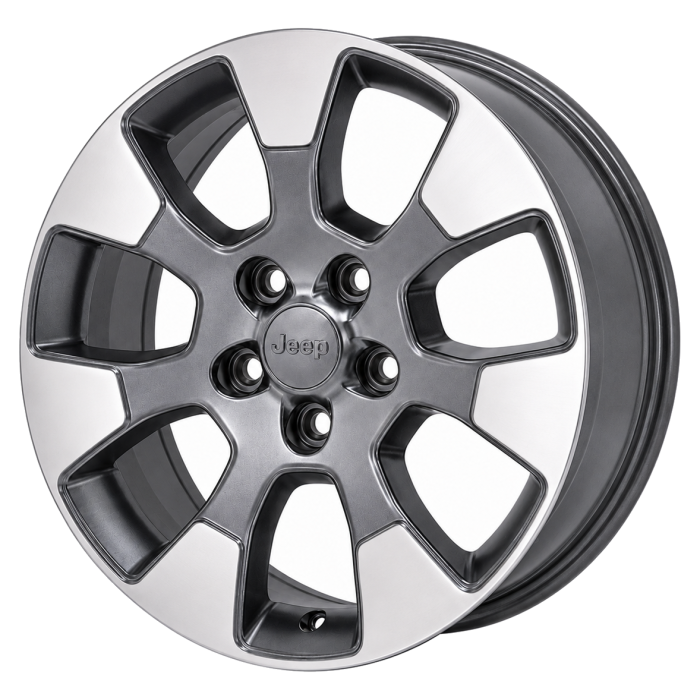 Jeep Wrangler Wheel Rim Polished Grey 9222 Stock Factory OEM Replacement