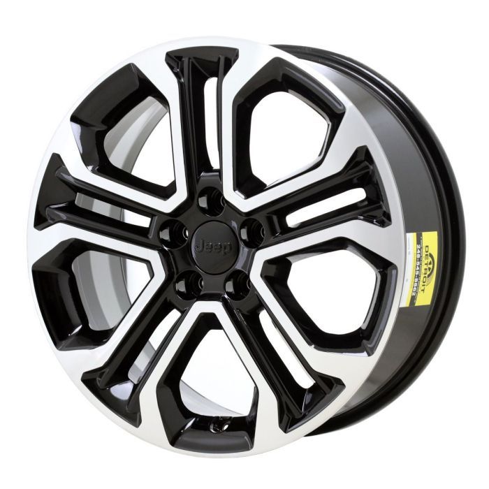 Jeep Compass Wheel Rim Machined Black 9274 Stock Factory OEM Replacement