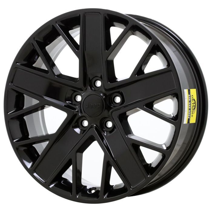 Jeep Wrangler 4XE Wheel Rim Gloss Black 9276 Stock Factory OEM Replacement
