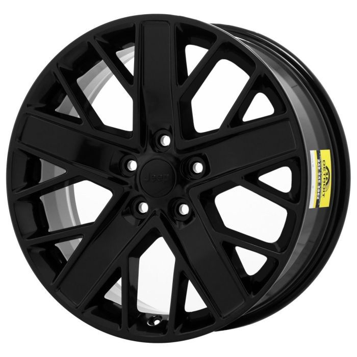 Jeep Wrangler 4XE Wheel Rim Satin Black 9276 Stock Factory OEM Replacement