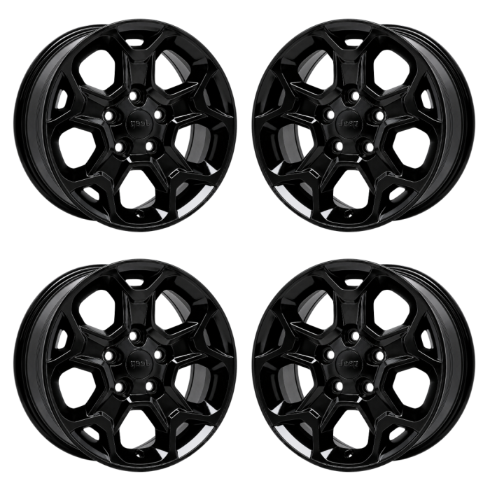 Jeep Wrangler Outright Wheels Set of 4-Outright Rims Set of 4 Gloss Black 9282
