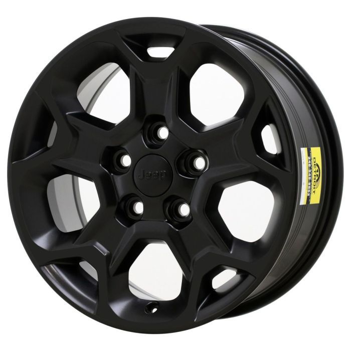 Jeep Wrangler Wheel Rim Satin Black 9282 Stock Factory OEM Replacement