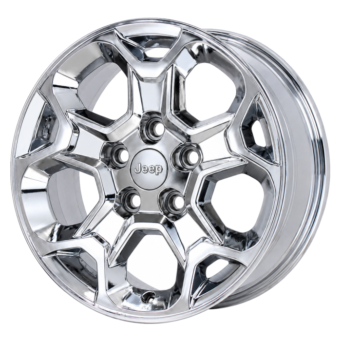 Jeep Wrangler Wheel Rim PVD Bright Chrome 9282 Stock Factory OEM Replacement