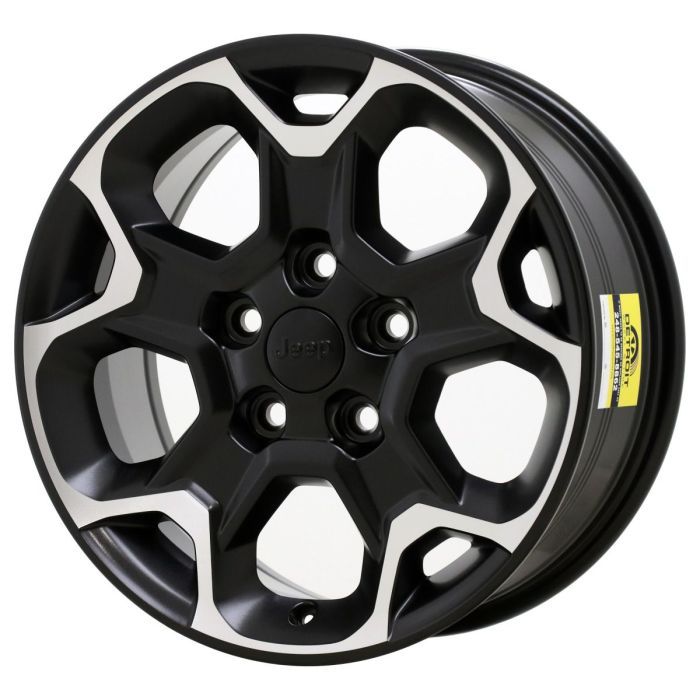 Jeep Wrangler Wheel Rim Machined Black 9282 Stock Factory OEM Replacement