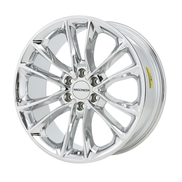 Jeep Wagoneer Wheel Rim PVD Bright Chrome 9298 Stock Factory OEM Replacement