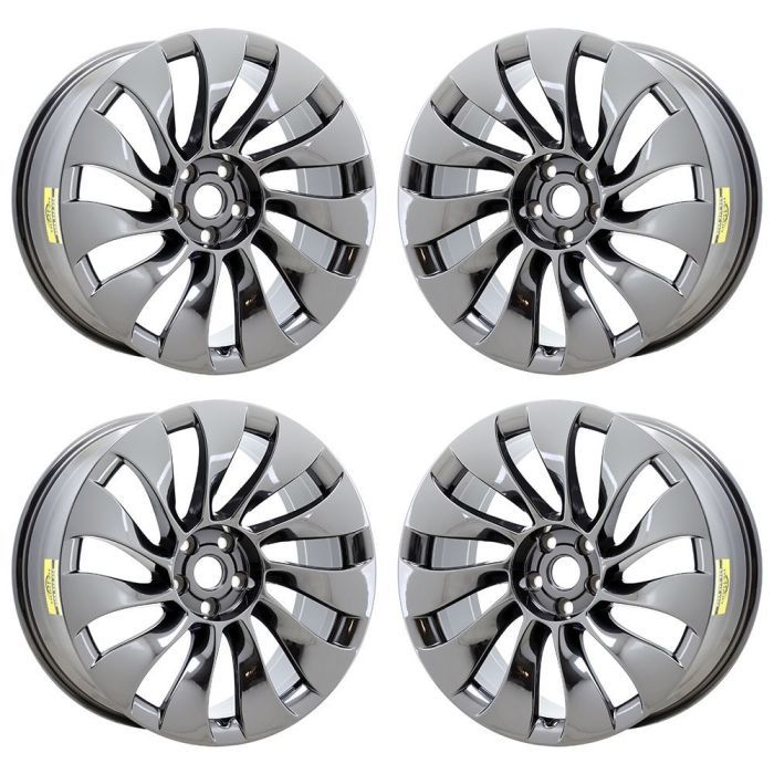 Tesla Model 3 Wheel Rim PVD Black Chrome ALY95135 Stock Factory OEM Replacement
