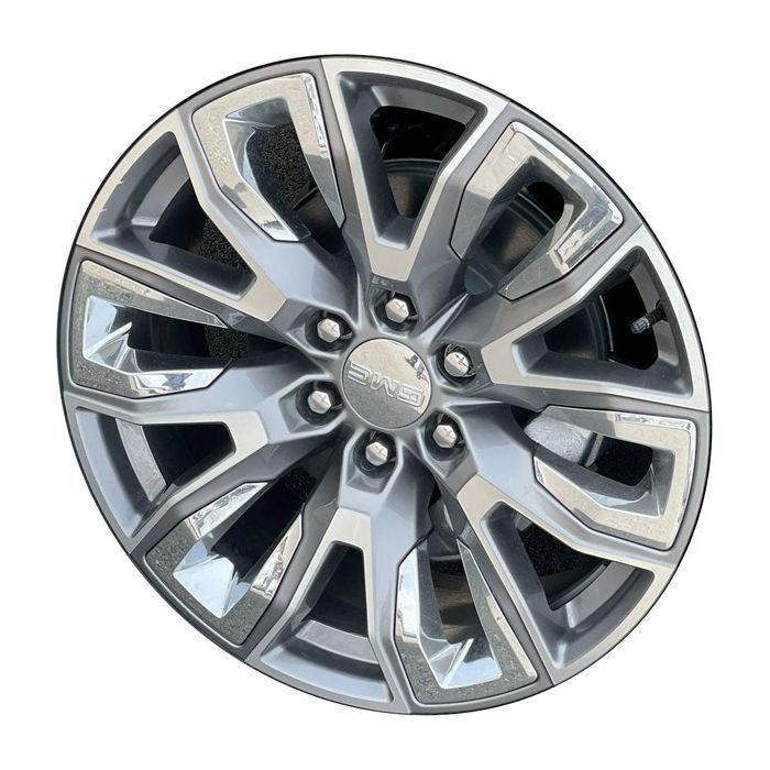 GMC Sierra 1500 Wheel Rim Machined Grey ALY95513 Stock Factory OEM Replacement