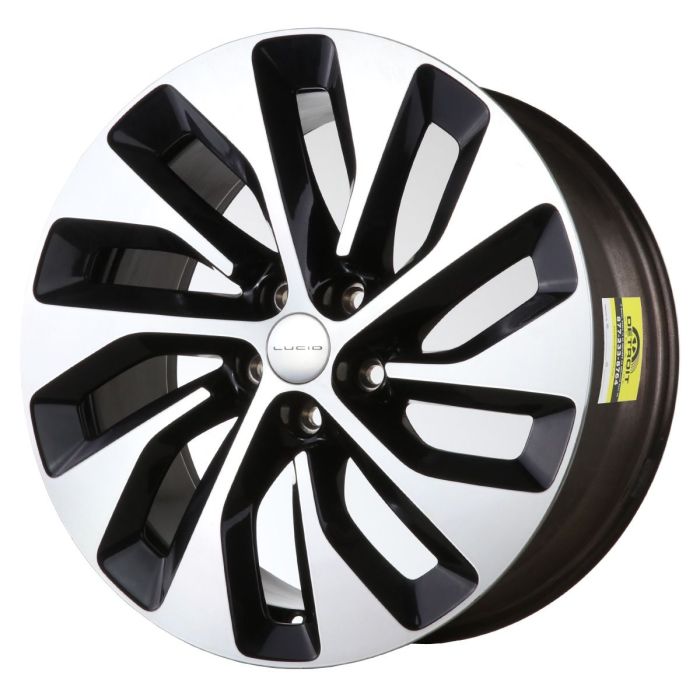 Lucid Air EV Wheel Rim Machined Black 95543 (R) Stock Factory OEM Replacement