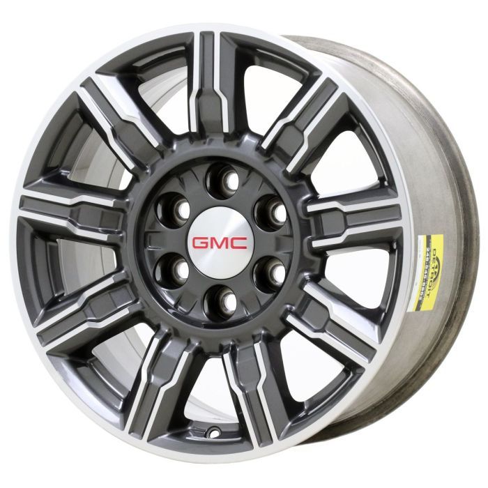 GMC Sierra 1500 Wheel Rim Machined Grey ALY95718 Stock Factory OEM Replacement