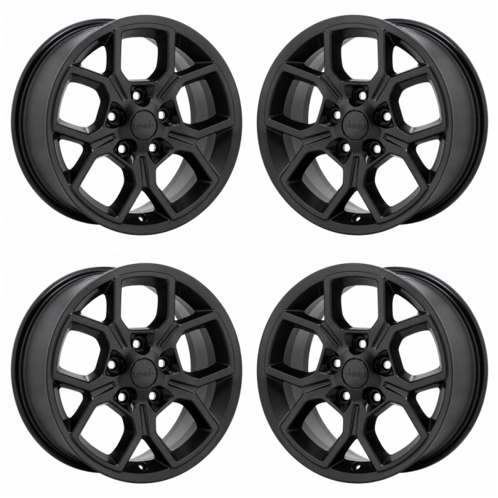 Jeep Wrangler Outright Wheels Set of 4-Outright Rims Set of 4 Satin Black ALY95729