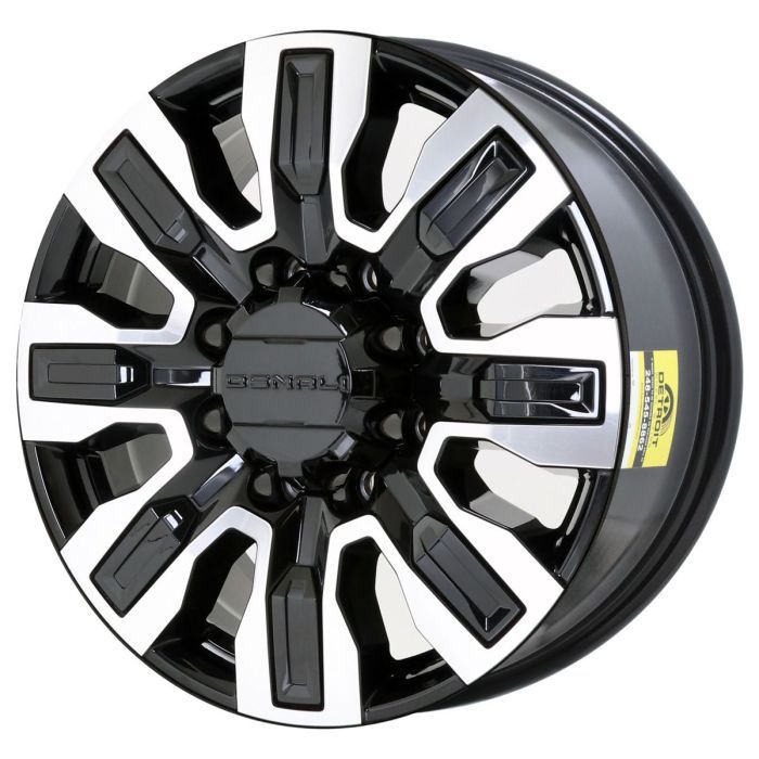 GMC Sierra 2500 Wheel Rim Machined Black ALY95740 Stock Factory OEM Replacement