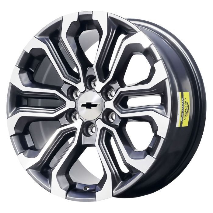 Chevrolet Silverado 1500 Wheel Rim Machined Grey ALY95781A Stock Factory OEM Replacement