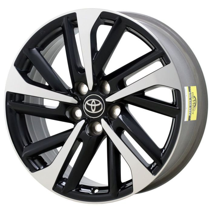 Toyota Corolla Cross Wheel Rim Machined Black ALY95799 Stock Factory OEM Replacement
