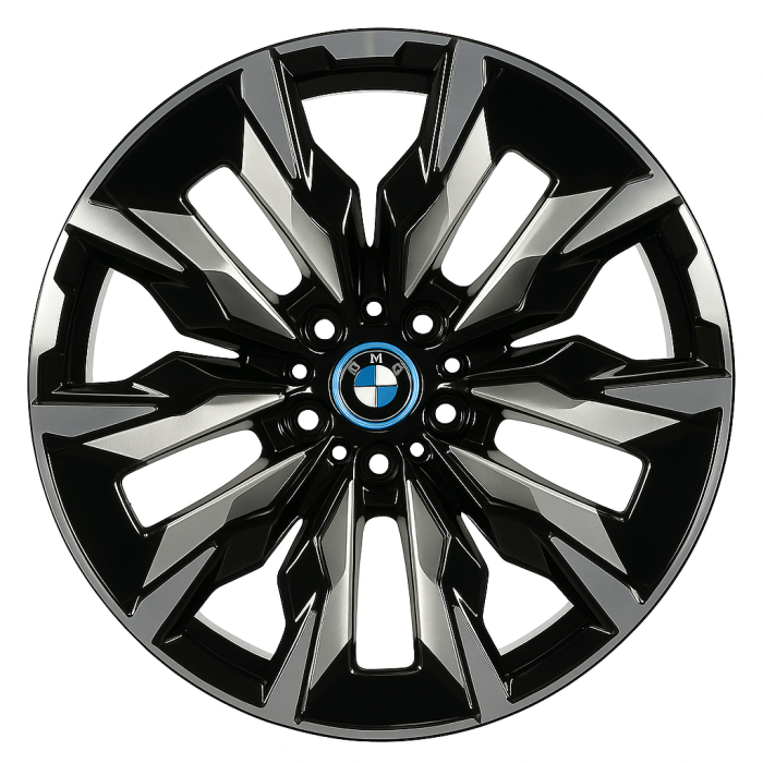 BMW I5 Wheel Rim Machined Black 95907 (F) Stock Factory OEM Replacement