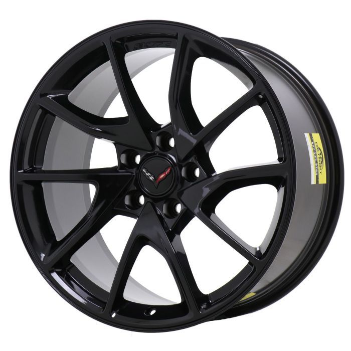 Chevrolet Corvette Wheel Rim Gloss Black ALY96014 (R) Stock Factory OEM Replacement