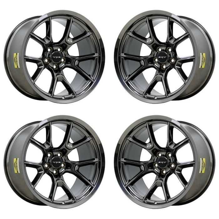 Dodge Challenger Wheel Rim PVD Black Chrome ALY96742 Stock Factory OEM Replacement