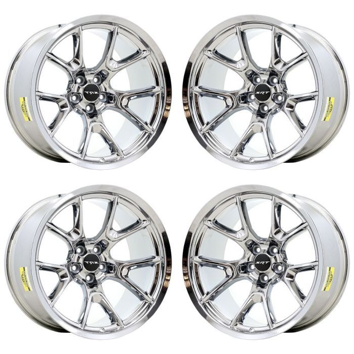 Dodge Challenger Wheel Rim PVD Bright Chrome ALY96742 Stock Factory OEM Replacement