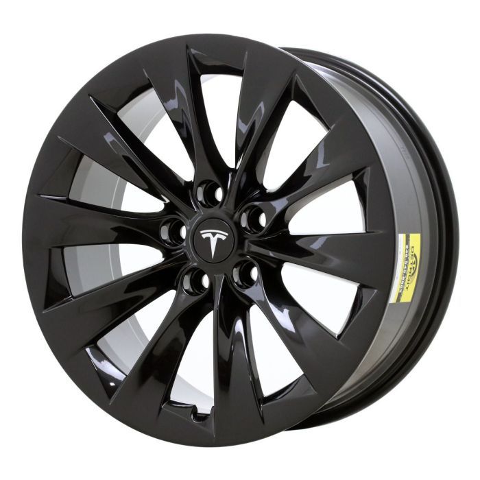 Tesla Model S Wheel Rim Gloss Black 96921 Stock Factory OEM Replacement