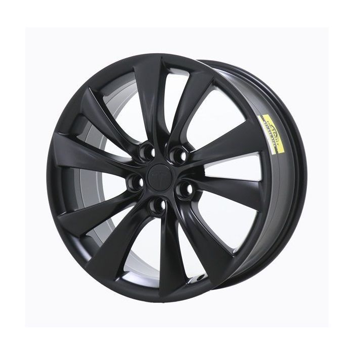 Tesla Model S Wheel Rim Satin Black 97107 Stock Factory OEM Replacement